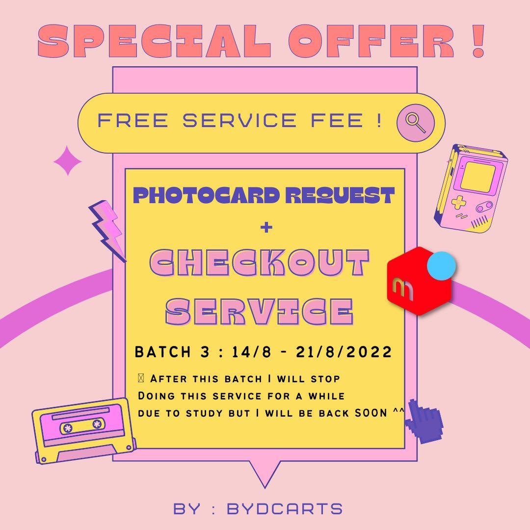 CLOSED FREE SERVICE FEE ! ꒰ Photocard Request + Mercari ...