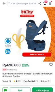 Gendongan bayi hip seat Nuby 4 in 1 carrier