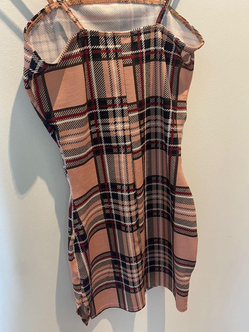 Tight gingham new arrivals dress