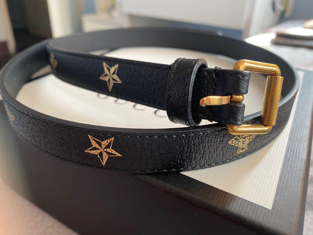 Gucci belt with stars sales