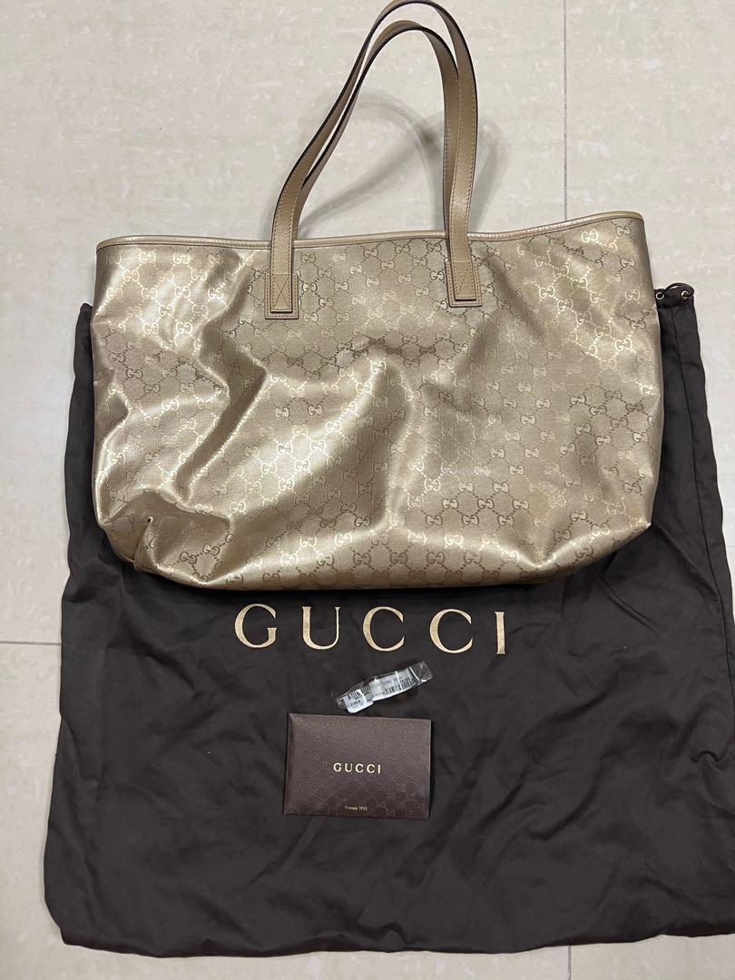 Gucci gold best sale tote bag