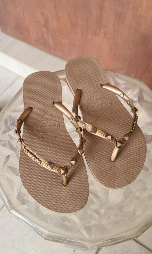 Gold and hotsell silver flip flops