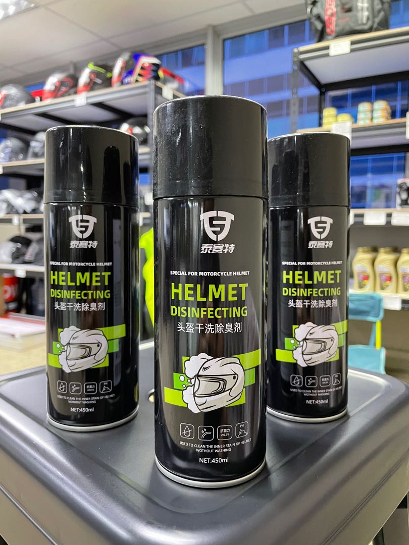 Helmet Disinfecting Spray, Motorcycles, Motorcycle Accessories on Carousell