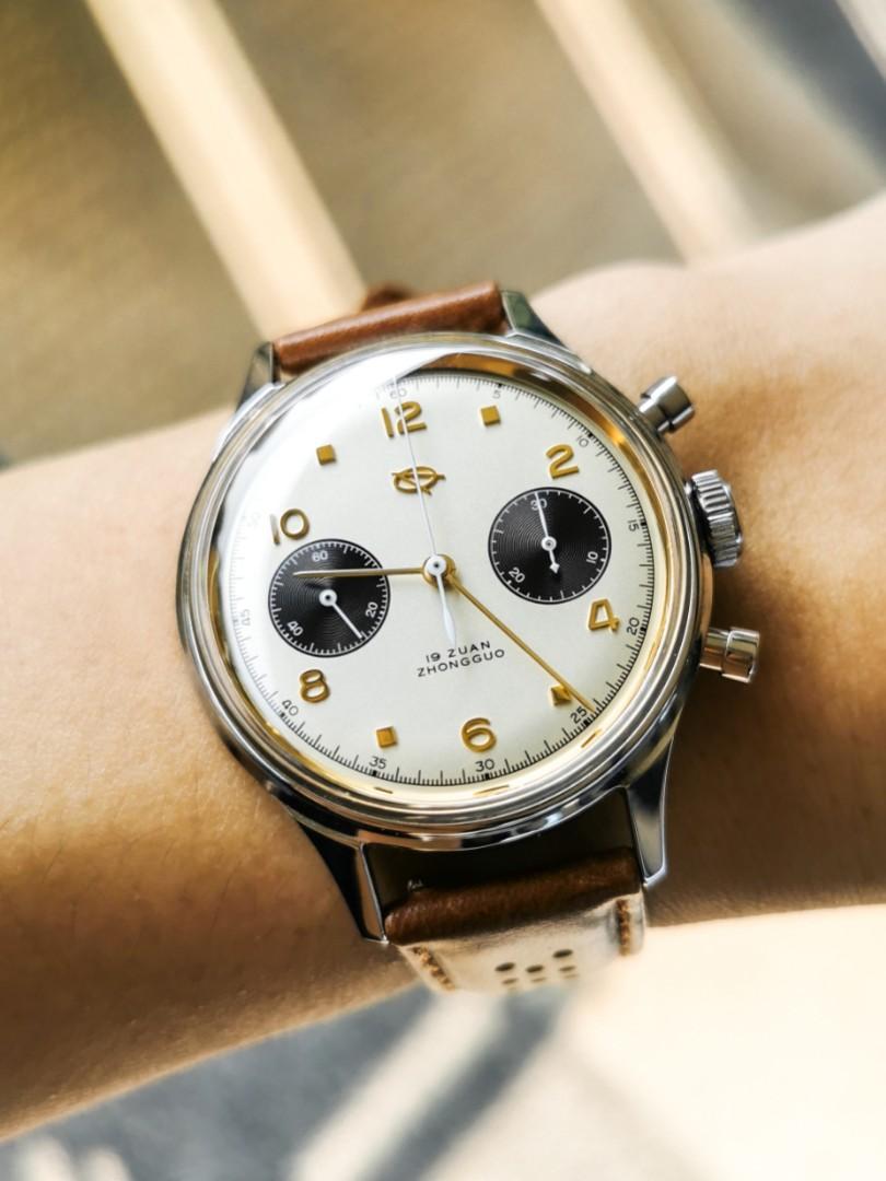 HKED ED63 Cream Panda Chronograph Men s Fashion Watches