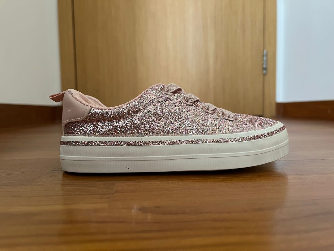 H M kids glitter sparkle sneakers size EUR 28 Babies Kids