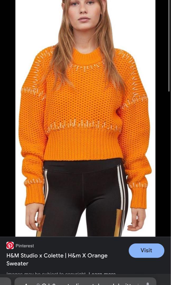 Chunky on sale orange sweater