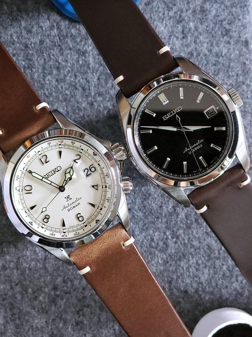 Horween Chromexcel Two Stitch Vintage Leather Quick Release Watch Strap