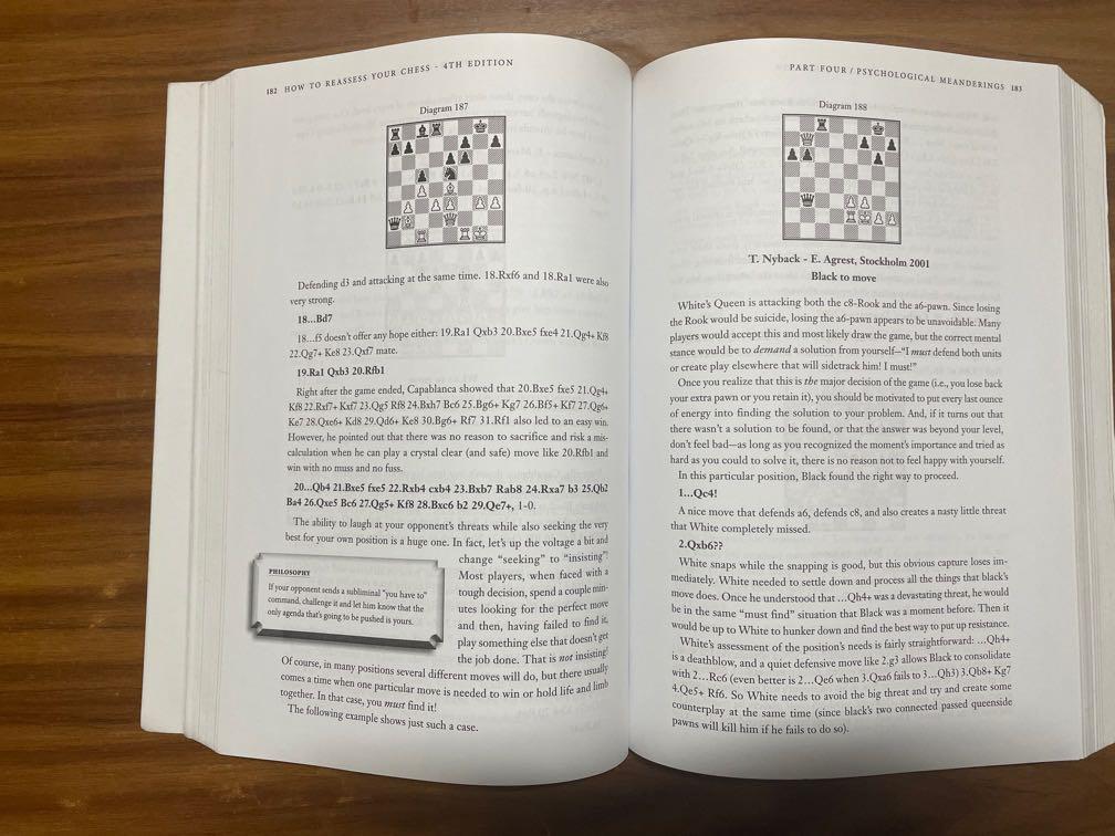 How To Reassess Your Chess (4th Edition), 興趣及遊戲, 書本 & 文具, 教科書 - Carousell
