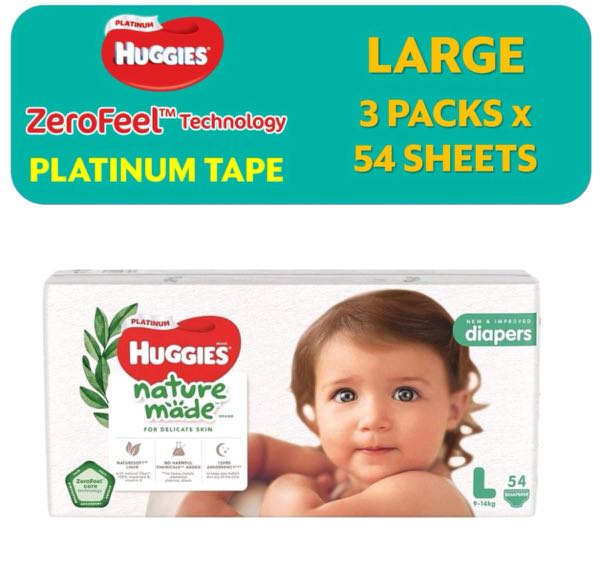 Huggies diapers size L, Babies & Kids, Bathing & Changing, Diapers