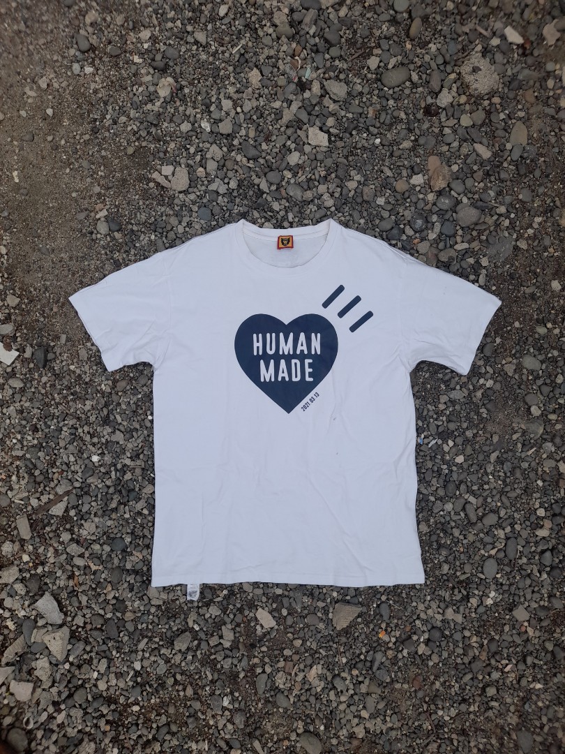 Human Made Bold Heart Logo T-Shirt in Blue : Human Made UK at SEIKK