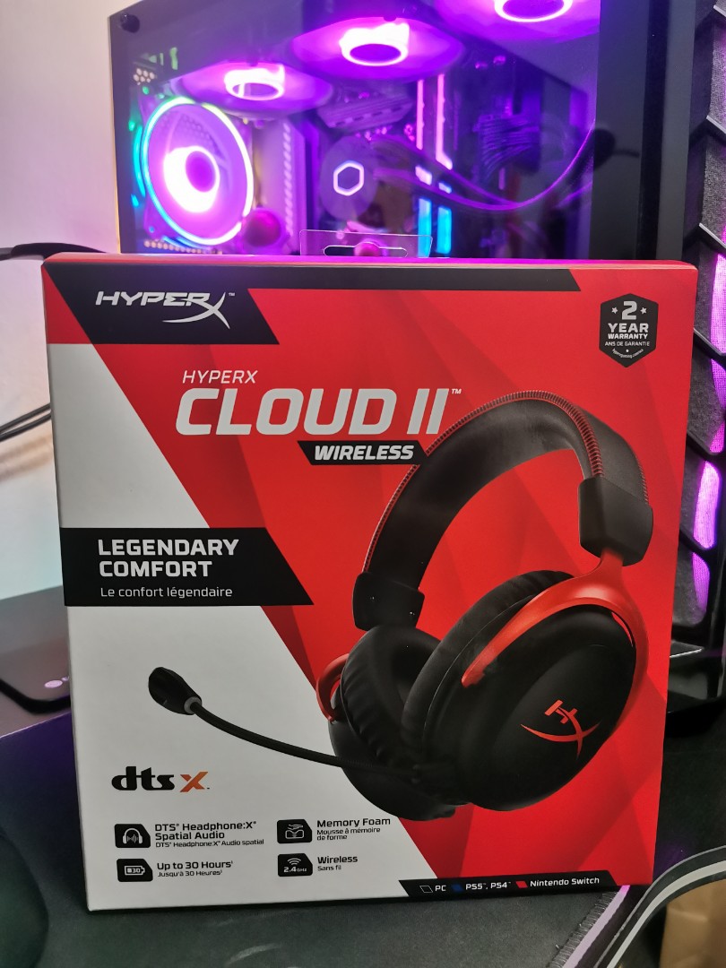 HYPERX CLOUD II WIRELESS LEGENDARY COMFORT GAMING HEADSET