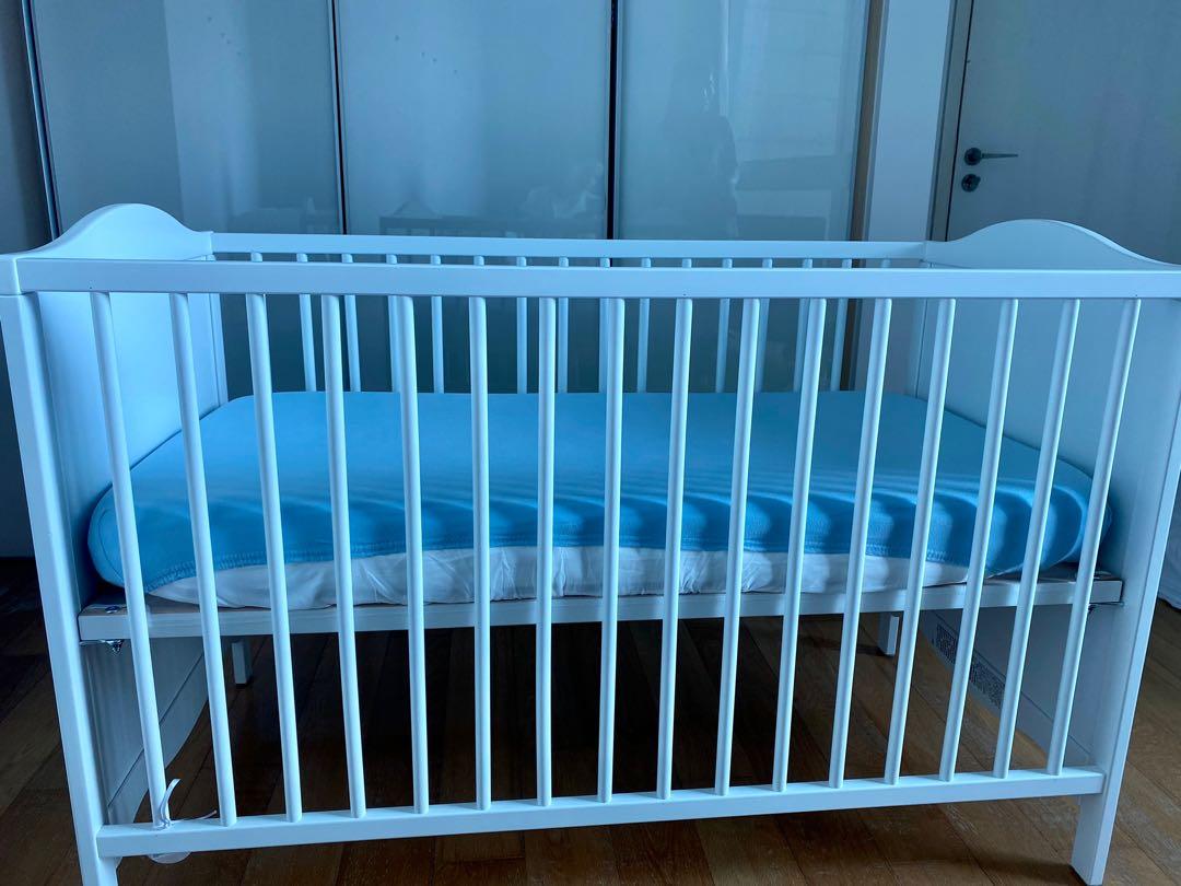 Ikea Baby Cot 60x120 with mattress (like new), Babies & Kids, Baby