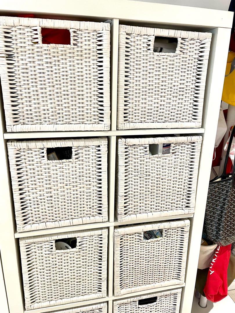 Ikea Branas basket for Kallax shelve book case, Furniture & Home Living, Home Improvement