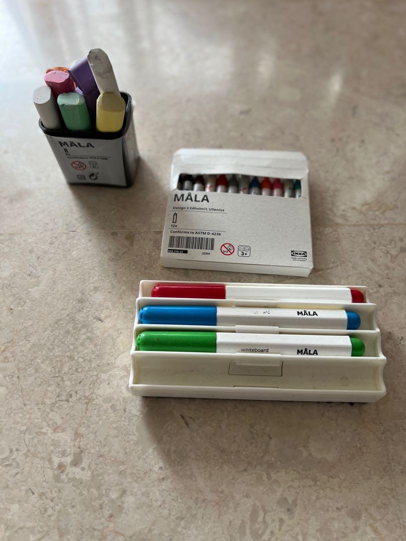 IKEA Childrens Whiteboard / Chalkboard plus accessories 25, Babies