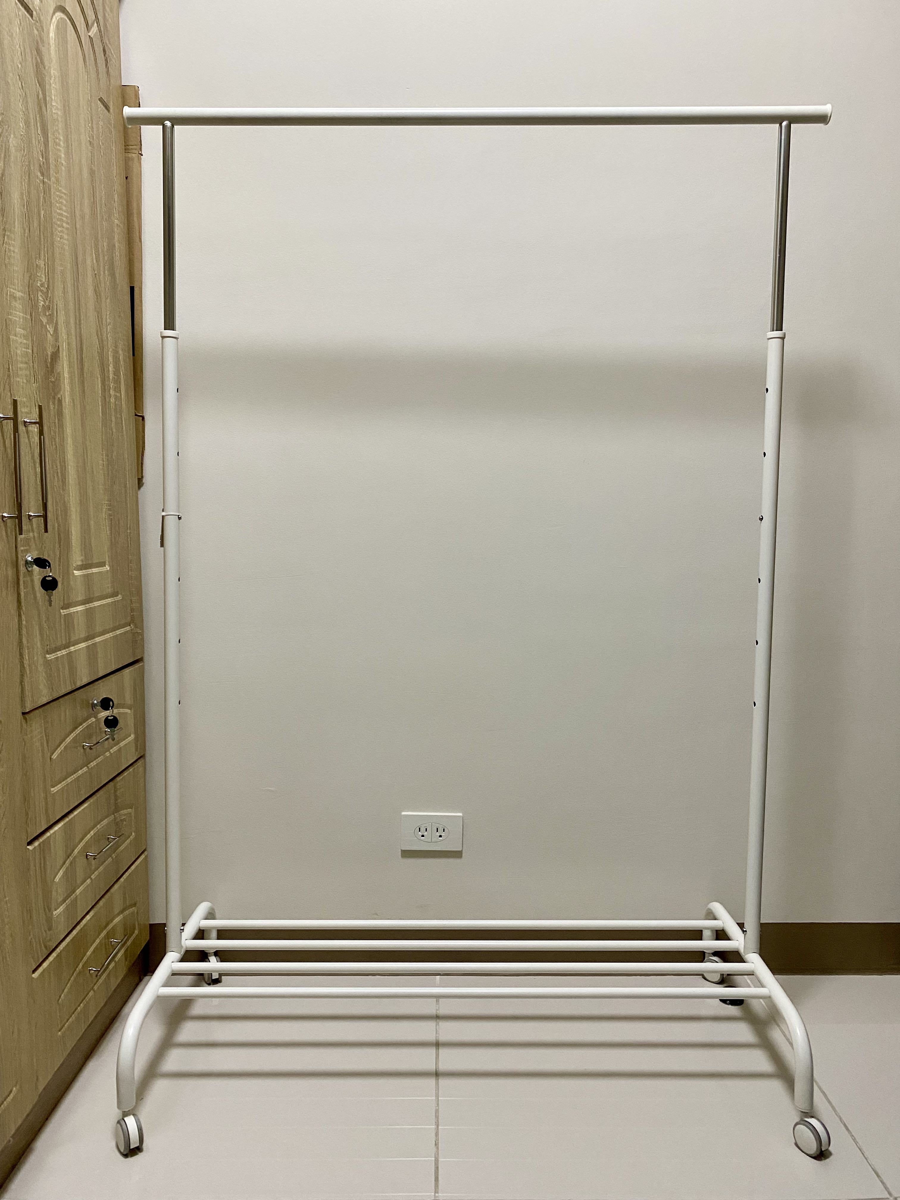 IKEA Clothes Rack (Rigga) White, Furniture & Home Living, Home
