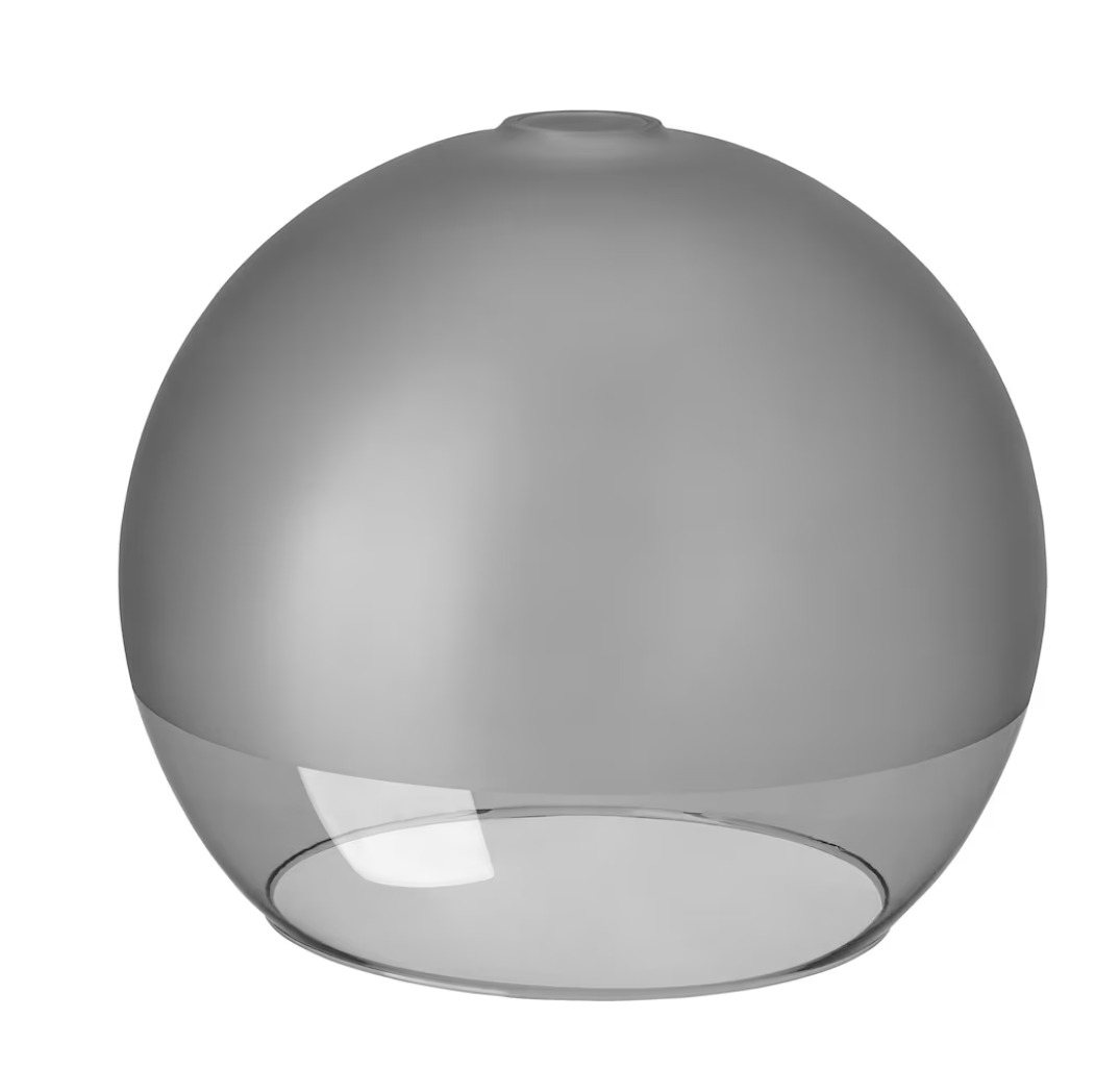 Black glass deals lamp shade