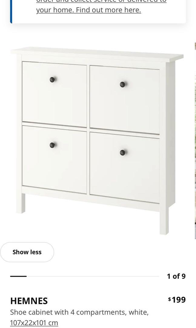 IKEA hemnes shoe rack, Furniture & Home Living, Furniture, Shelves