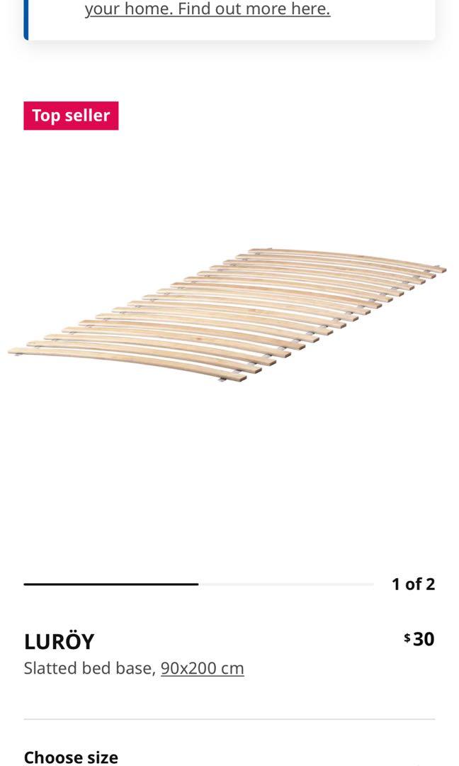 IKEA Luroy Slatted Bed Base, Furniture & Home Living, Furniture, Bed