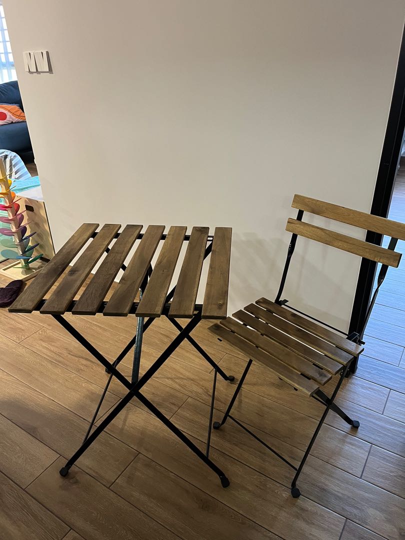 Ikea Outdoor Table and Chair, Furniture & Home Living, Furniture