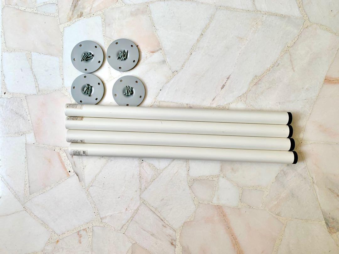 IKEA Table Leg x 4 with accessories, Furniture & Home Living, Furniture