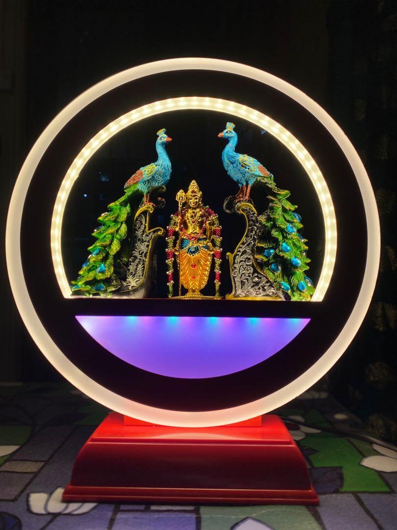 Indian god with led light, Furniture & Home Living, Home Decor, Other ...
