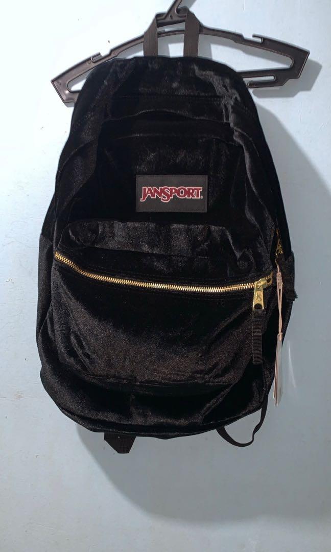 Jansport Velvet Backpack Women s Fashion Bags Wallets