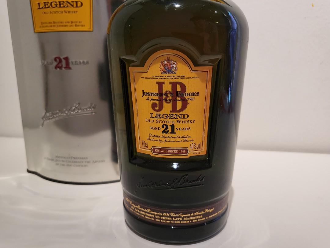 J&B Justerini & Brooks Legend 21 Year Old Blended Scotch Whisky