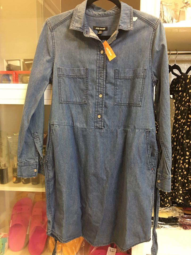 Joe Fresh denim dress Women s Fashion Dresses Sets Dresses on Carousell