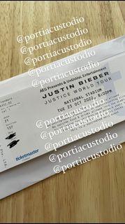 Justin Bieber SINGAPORE CAT 1 ticket