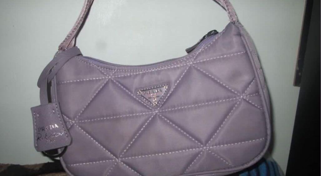 Lavender Prada Hobo Bag, Women's Fashion, Bags & Wallets, Shoulder Bags on  Carousell