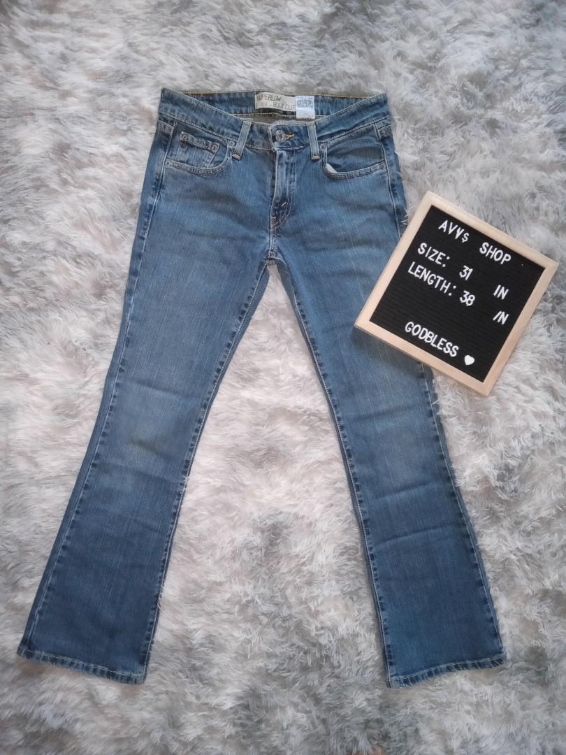 Levis Superlow Bootcut, Women's Fashion, Bottoms, Jeans on Carousell