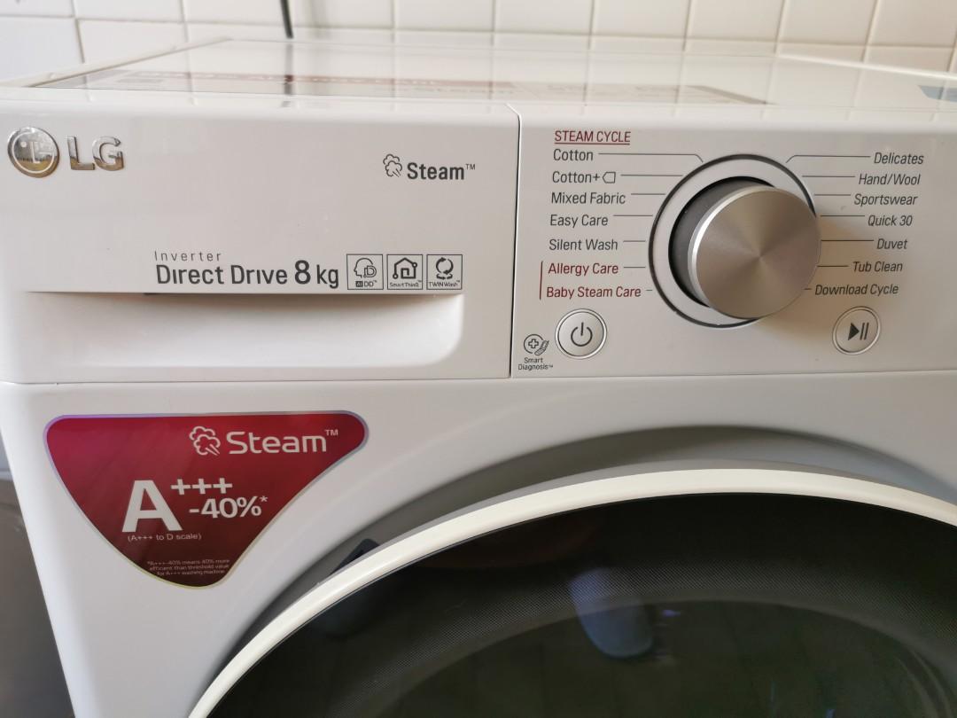 LG 8kg AI Direct Drive Front Load Washing Machine, TV & Home Appliances