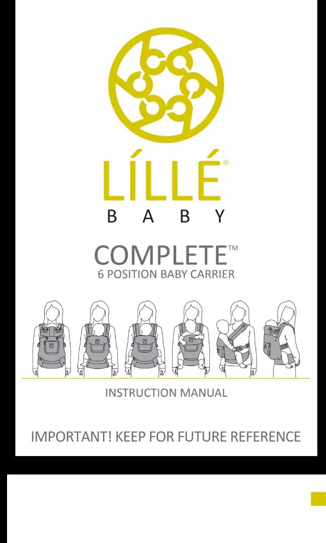 Lily baby carrier instructions on sale