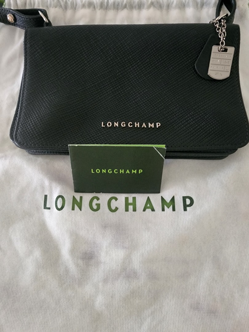 Longchamp Like New Leather Crossbody, Women's Fashion, Bags & Wallets