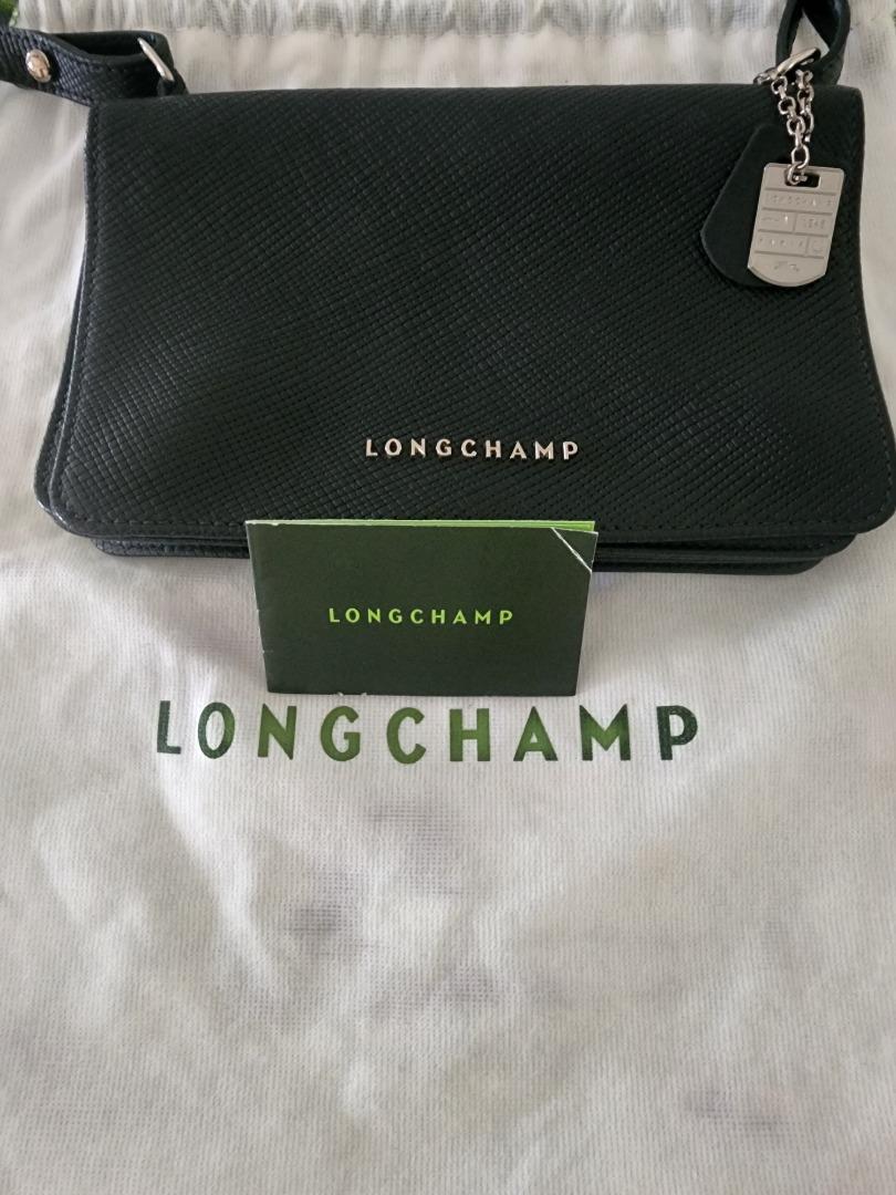 Longchamp Like New Leather Crossbody, Women's Fashion, Bags & Wallets