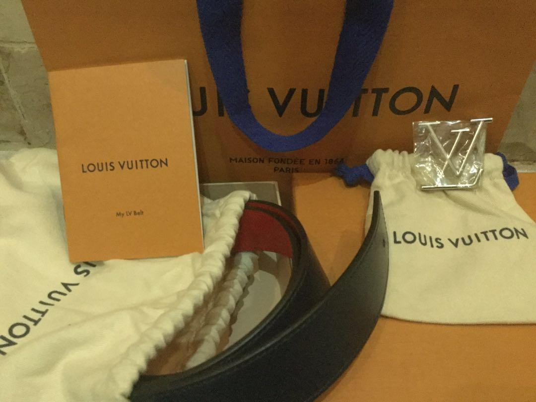 LOUIS VUITTON M9821 MONOGRAM REVERSIBLE MENS BELT 237022877 ;, Luxury,  Accessories on Carousell