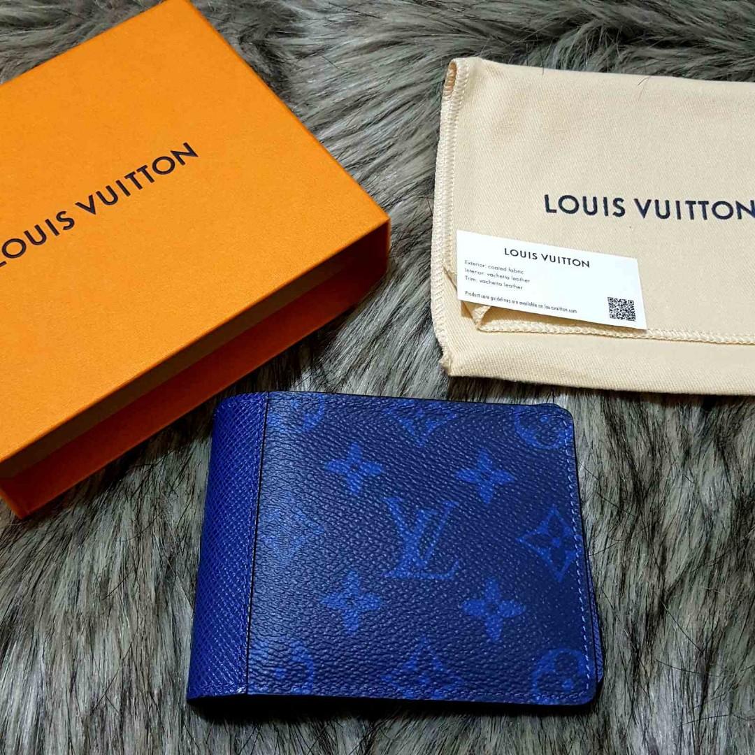 LV wallet blue, Luxury, Bags & Wallets on Carousell
