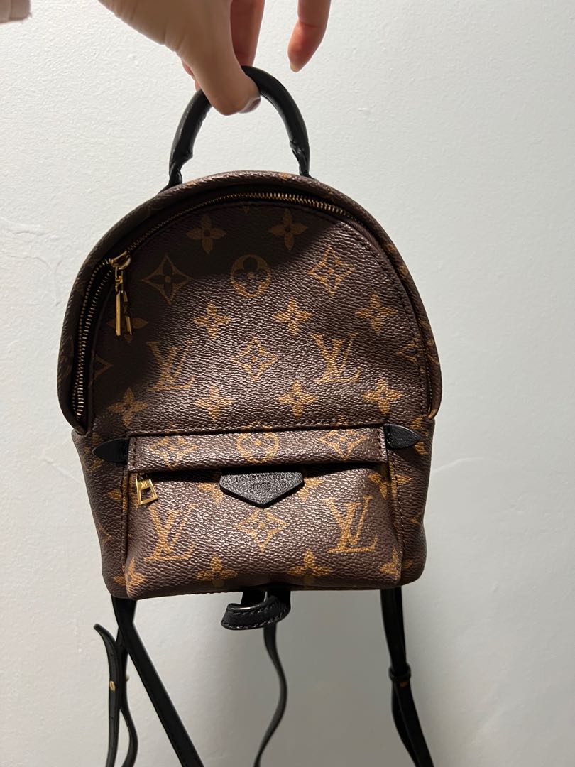 Louis Vuitton Reverse Monogram Palm Springs Mini Backpack w Tags