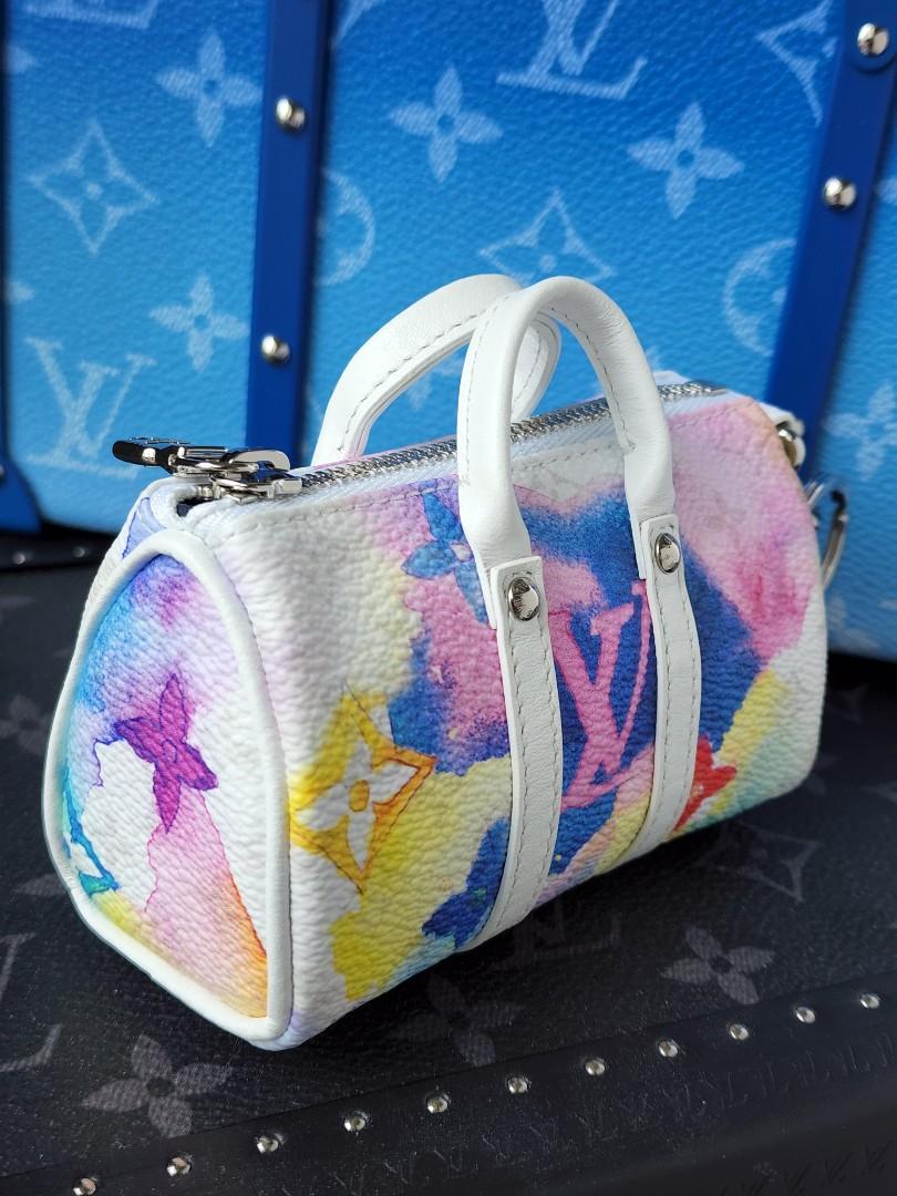 Louis Vuitton Bag Charm Portocre Mini Keepall Watercolor Mp2975 Keychain  Pouch Motif
