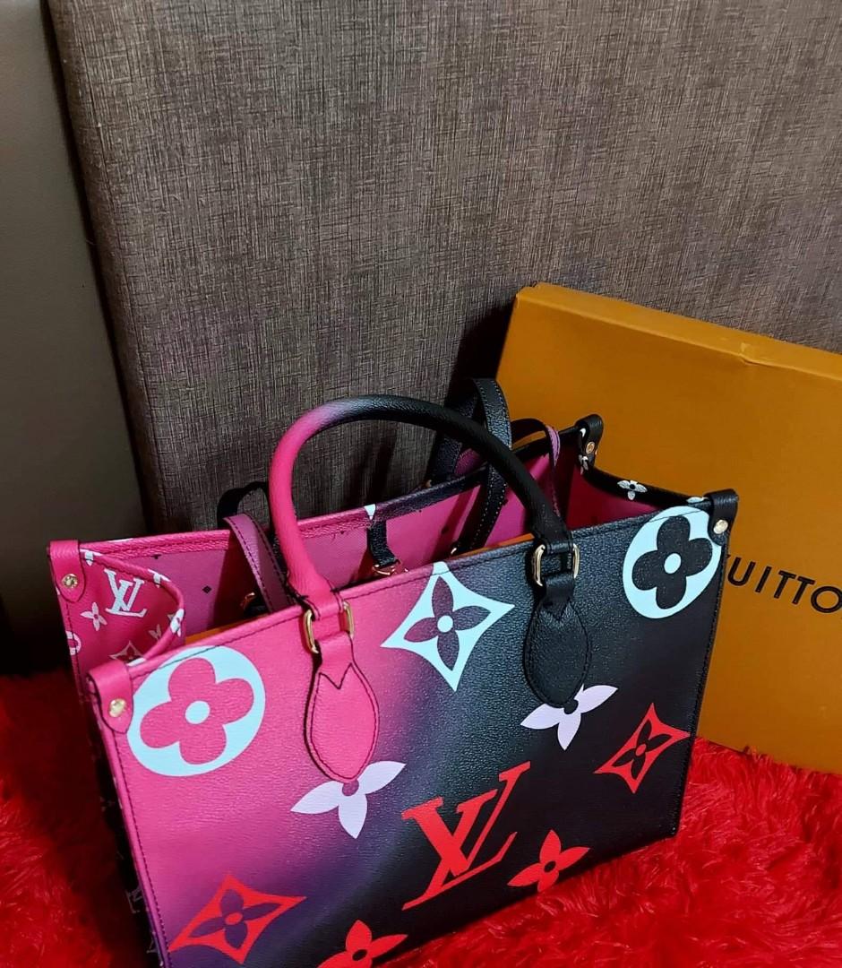 Louis Vuitton On The Go PM Bag Monogram Empreinte 9.8in/25cm Beige LV