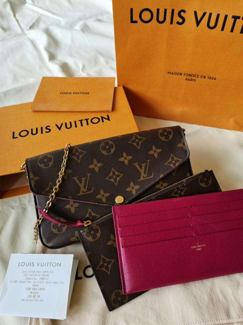 LV Felicie Pochette 3in1 Sling Bag, Luxury, Bags & Wallets on Carousell