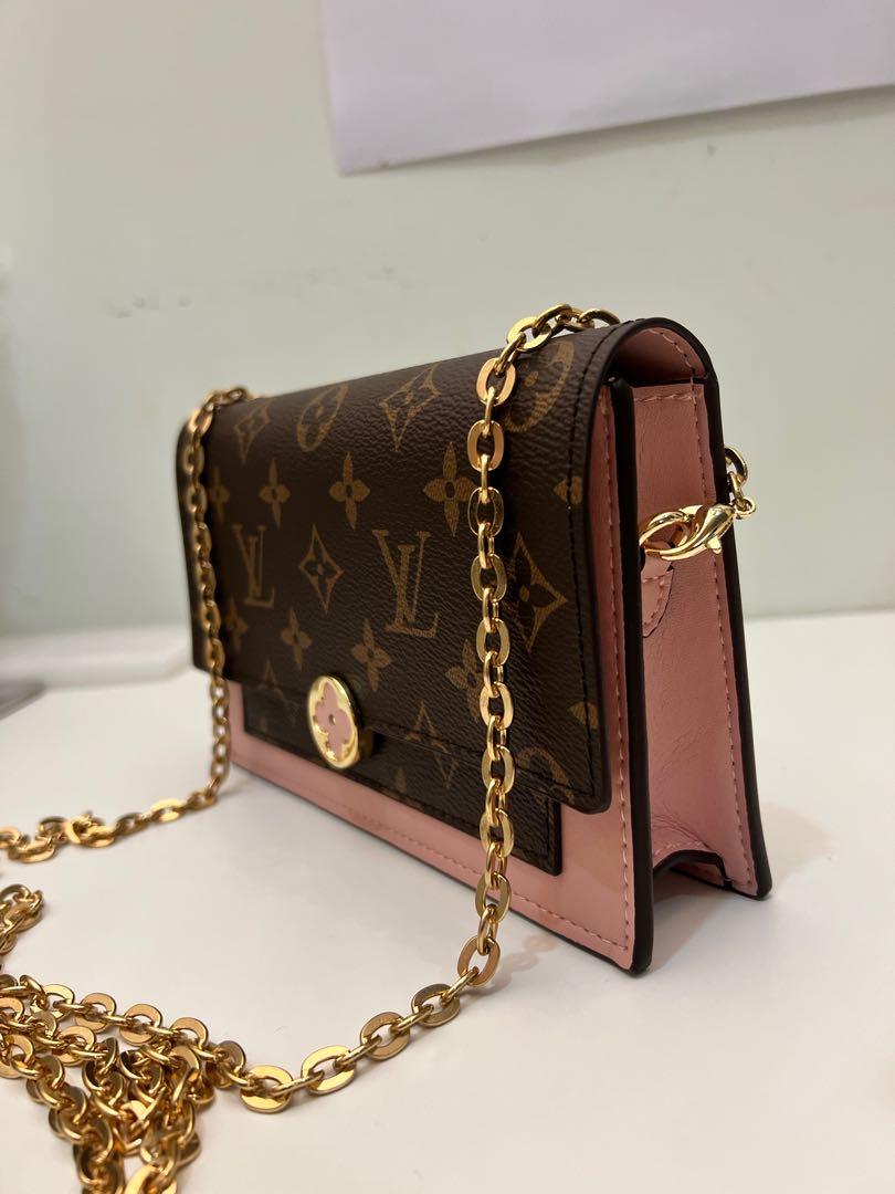 Louis Vuitton Flore Chain Wallet, Luxury, Bags & Wallets on Carousell
