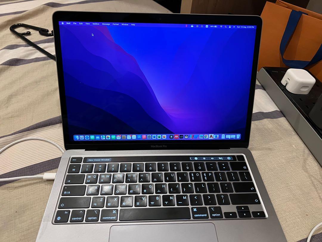 Macbook pro (Korean keyboard) M1 16gb ram with apple care, Computers