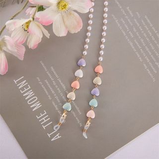 Rainbow Hearts Mask chains with slight flaws (hijab ready)