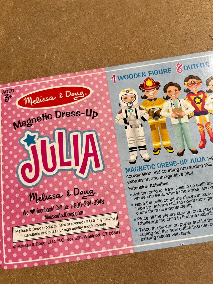 Melissa and doug julia dress up hotsell