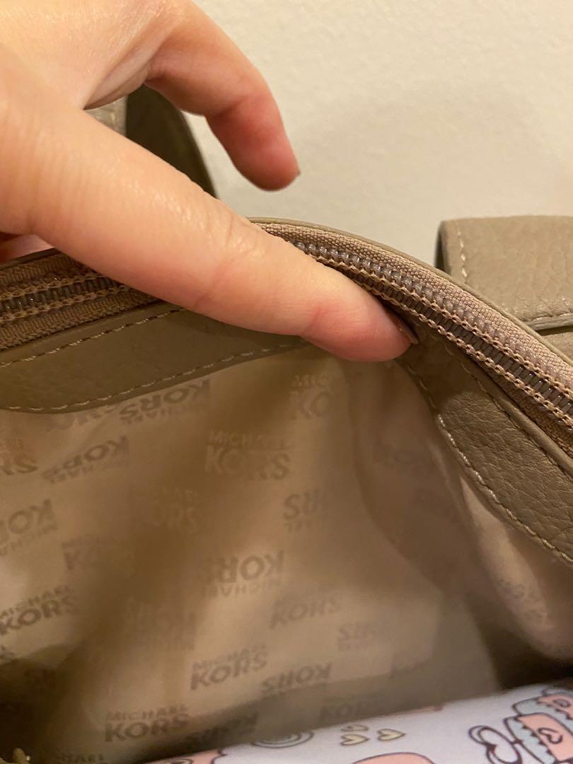 Jet set leather handbag Michael Kors Beige in Leather - 15265308