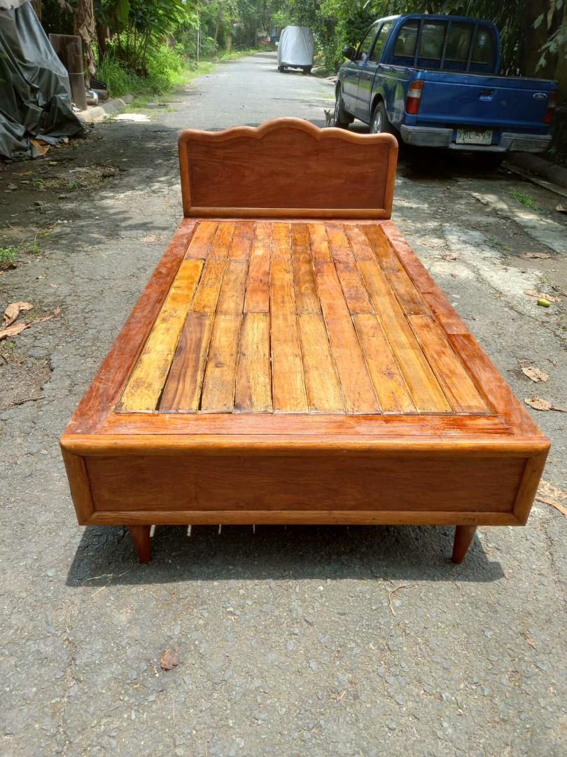 MidCentury Narra Single Bed, Furniture & Home Living, Furniture, Bed