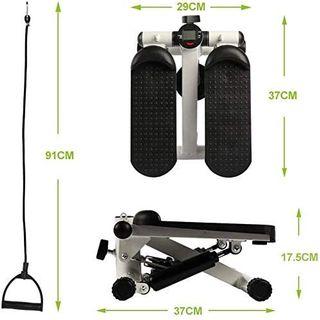 Mini Stepper Stair Steppers with Adjustable Resistance Bands Portable Air Climber