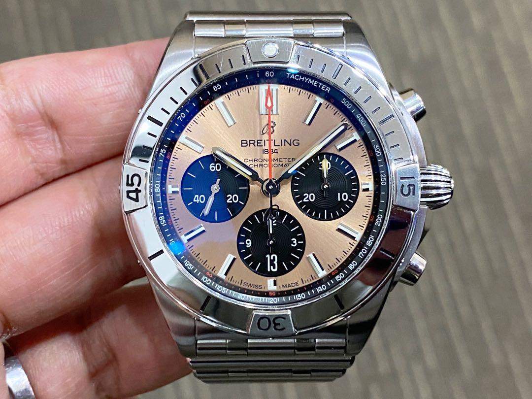 Mint Aug 21 Local Breitling Chronomat 42 Salmon Copper B01 Luxury