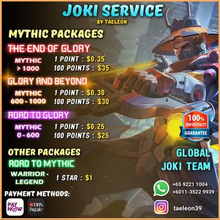 Mlbb Boosting Services Joki Service Ml Mobile Legends Boost Rank Push Mmr Rank Push Account Singapore Gb Classic Service Video Gaming Gaming Accessories Game Gift Cards Accounts On Carousell